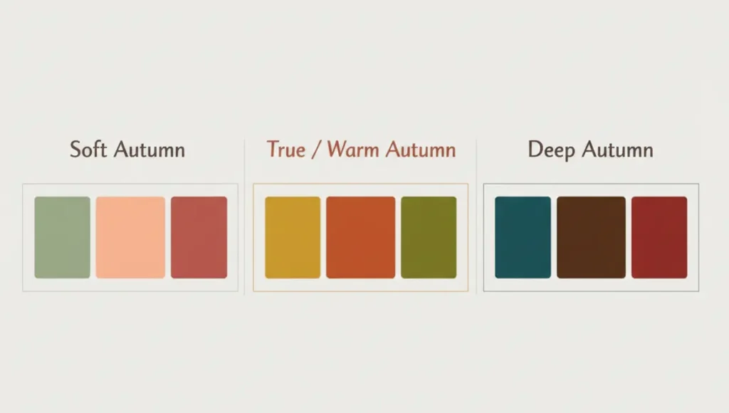 autumn color season: soft, true and deep