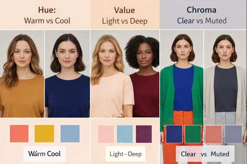 seasonal color analysis tips - find your true color season