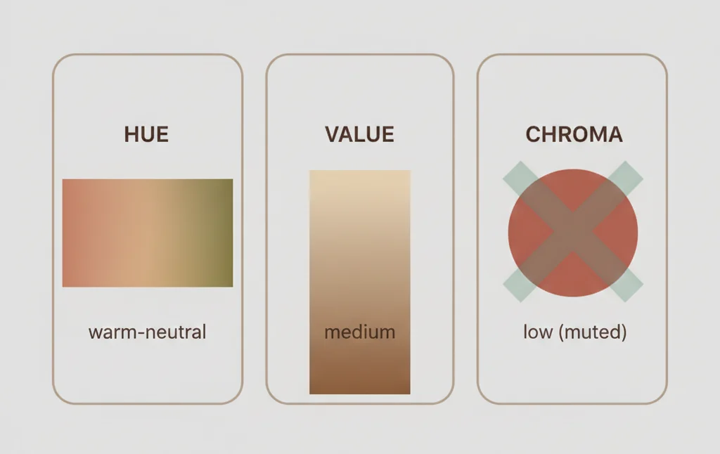 dimensions hue value chroma explained