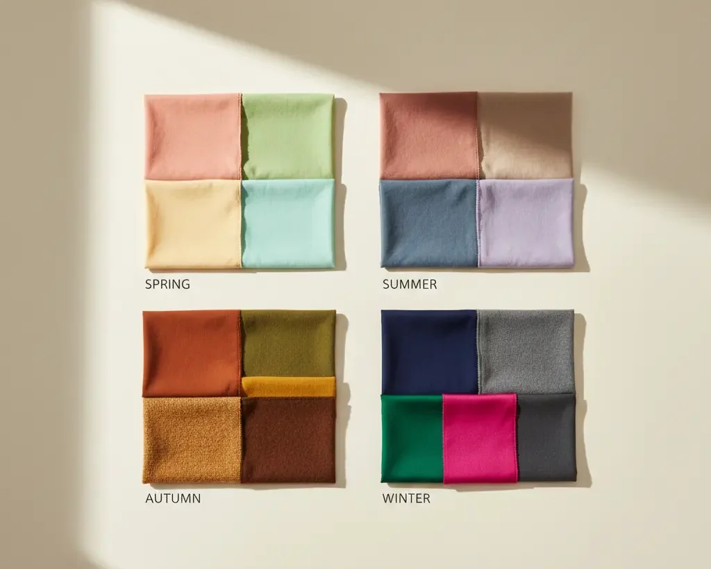 4 season color palette spring summer autumn winter