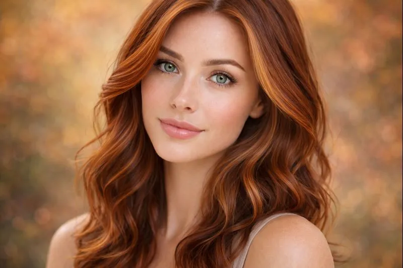 Autumn hair colors auburn copper chestnut and warm mocha tones