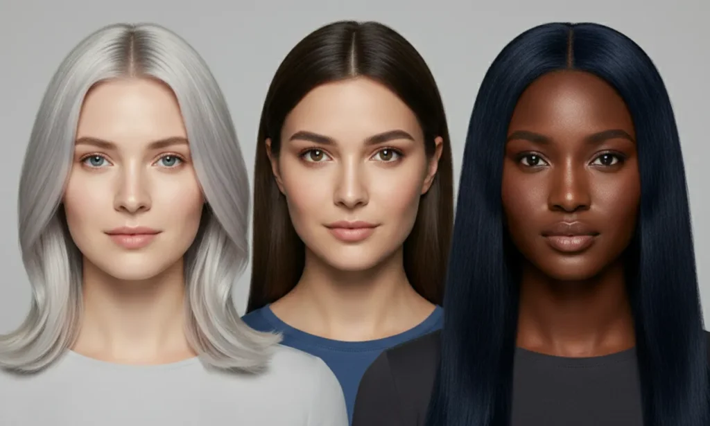 best hair color for cool skin tone fair medium deep examples