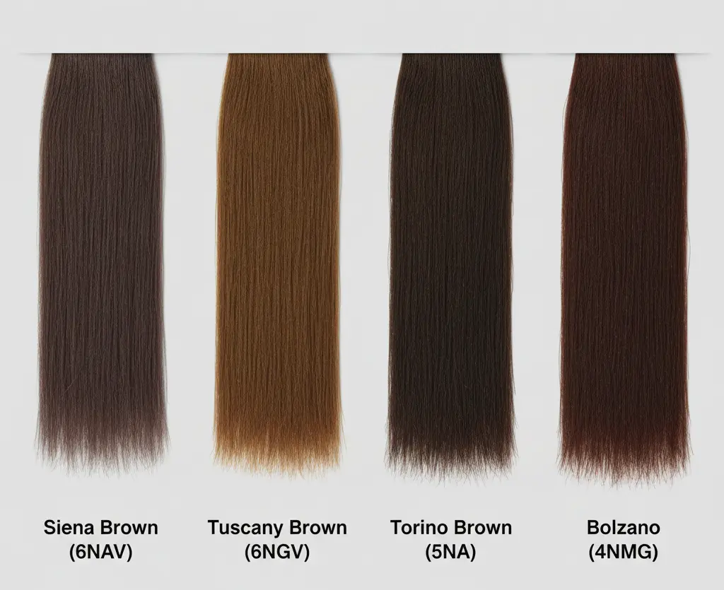 showing Siena Tuscany Torino and Bolzano Brown