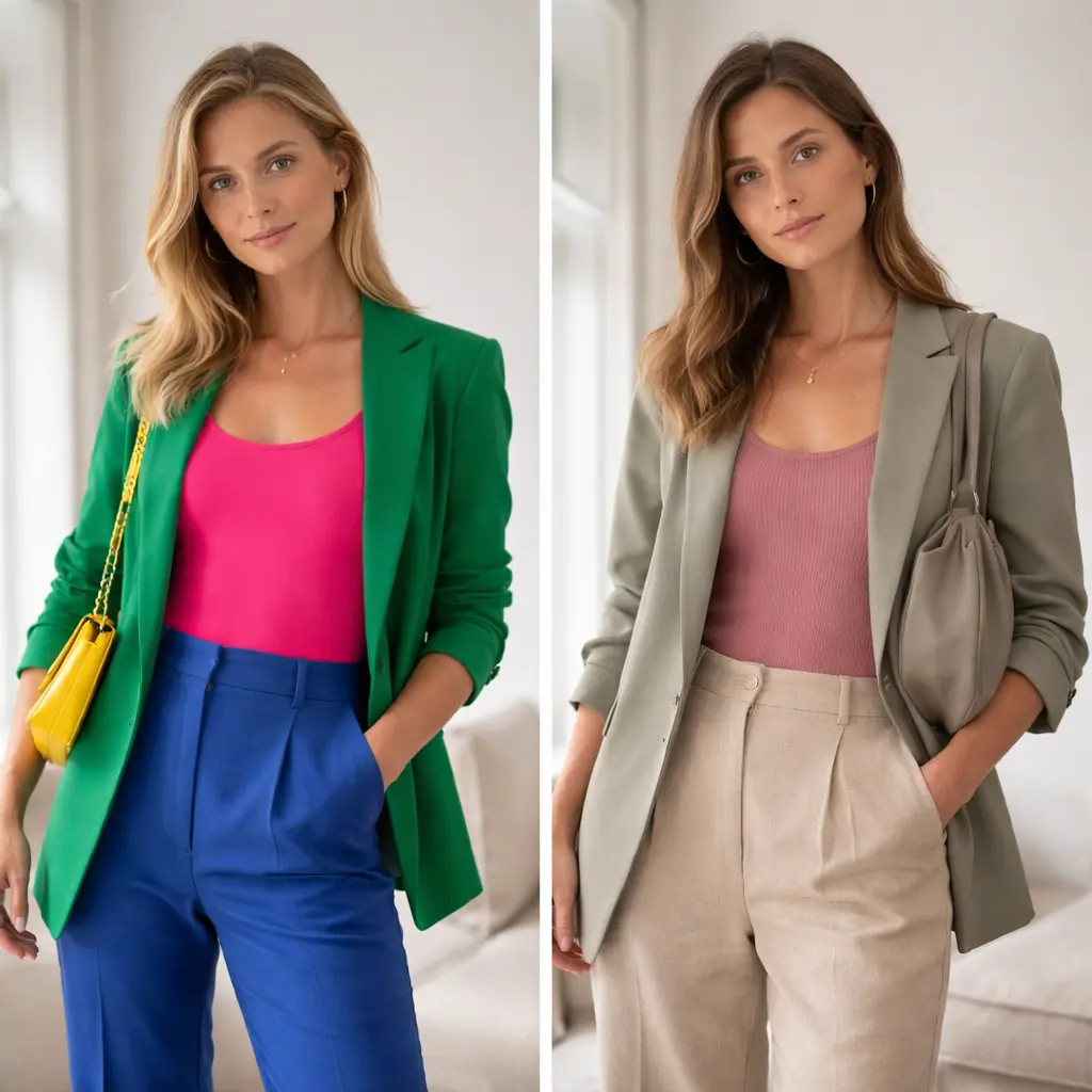 high chroma vs low chroma clothing comparison