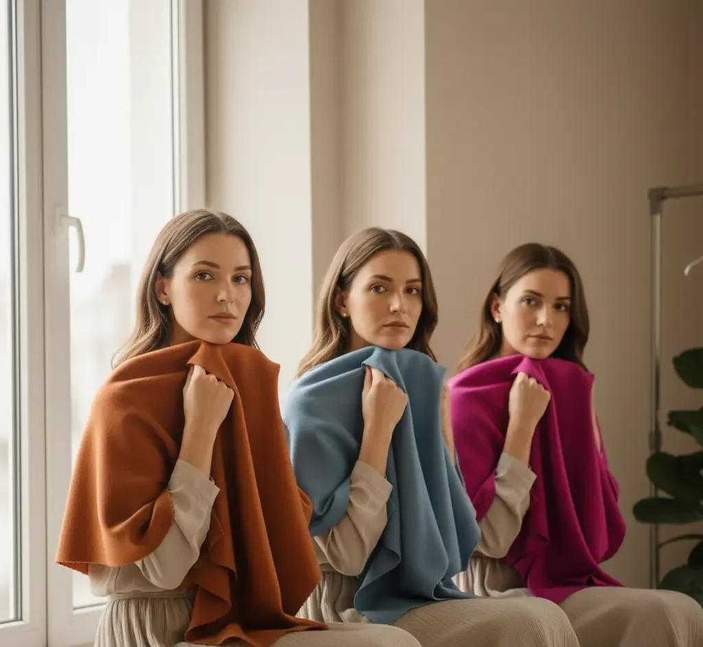 how to test color season with fabric draping at home