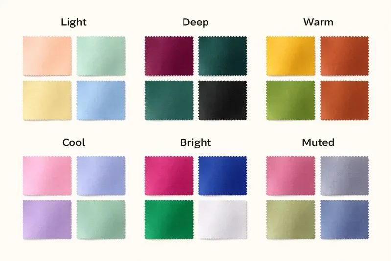 Color families in Celebrity color season