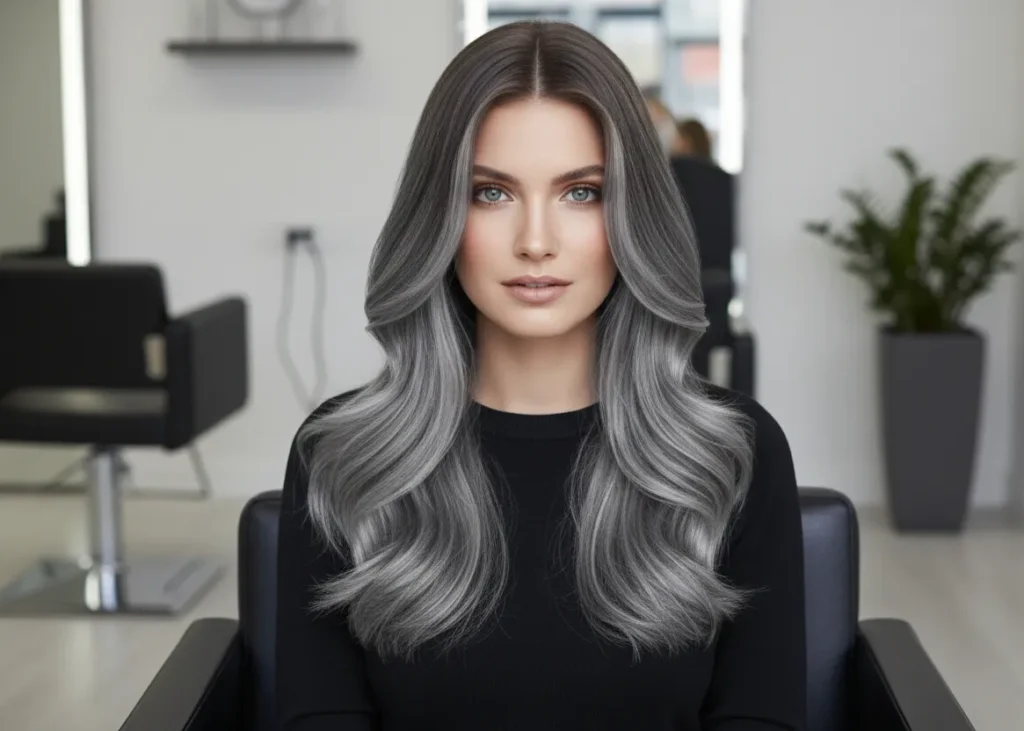 cool toned balayage highlights for cool skin