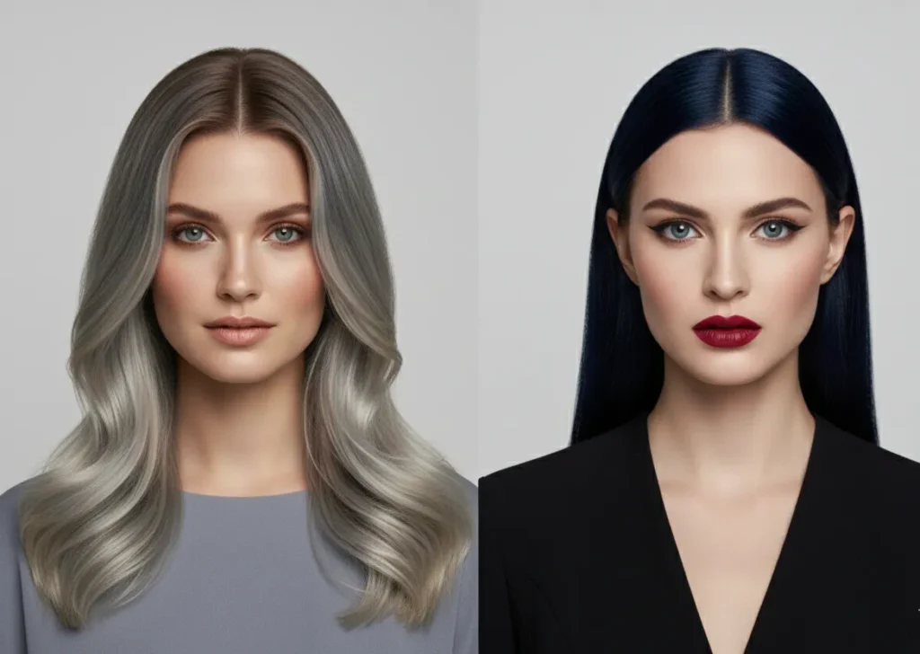 cool summer vs cool winter hair colors