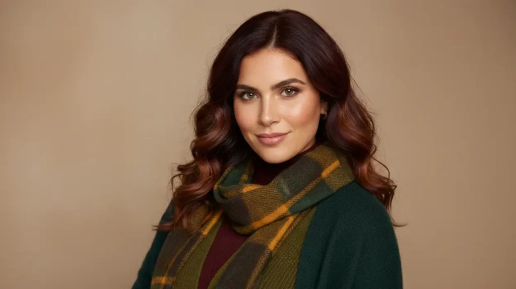 deep autumn color palette clothing example