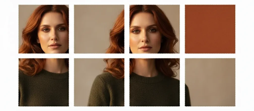deep autumn copper hair color warm rich tone