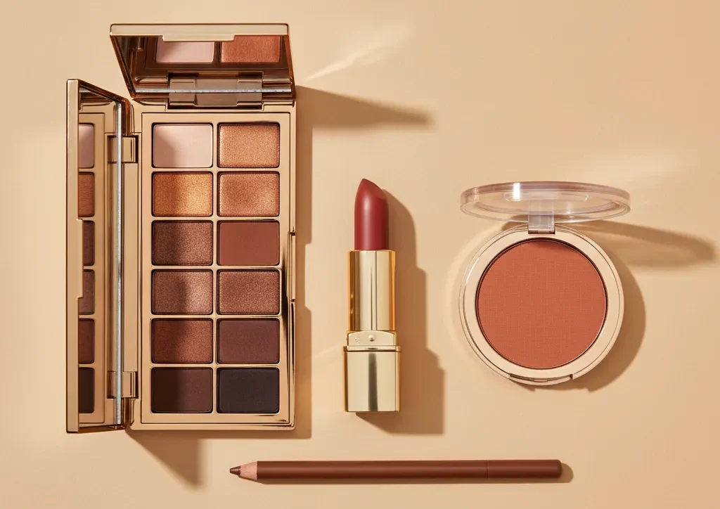 Deep autumn makeup colors