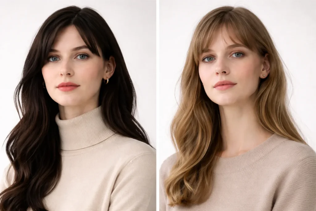 high vs low value contrast face example
