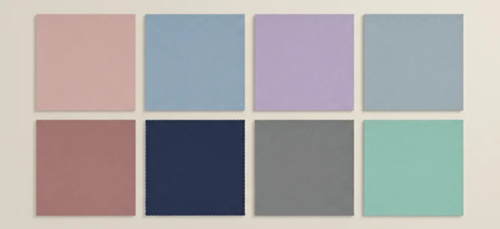 light summer color palette soft cool pastel shades