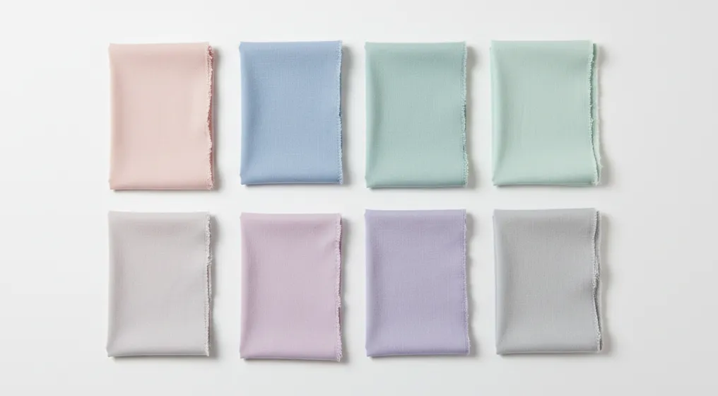 light summer color palette with soft cool pastels