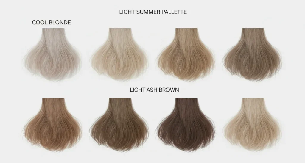 best hair colors for light summer