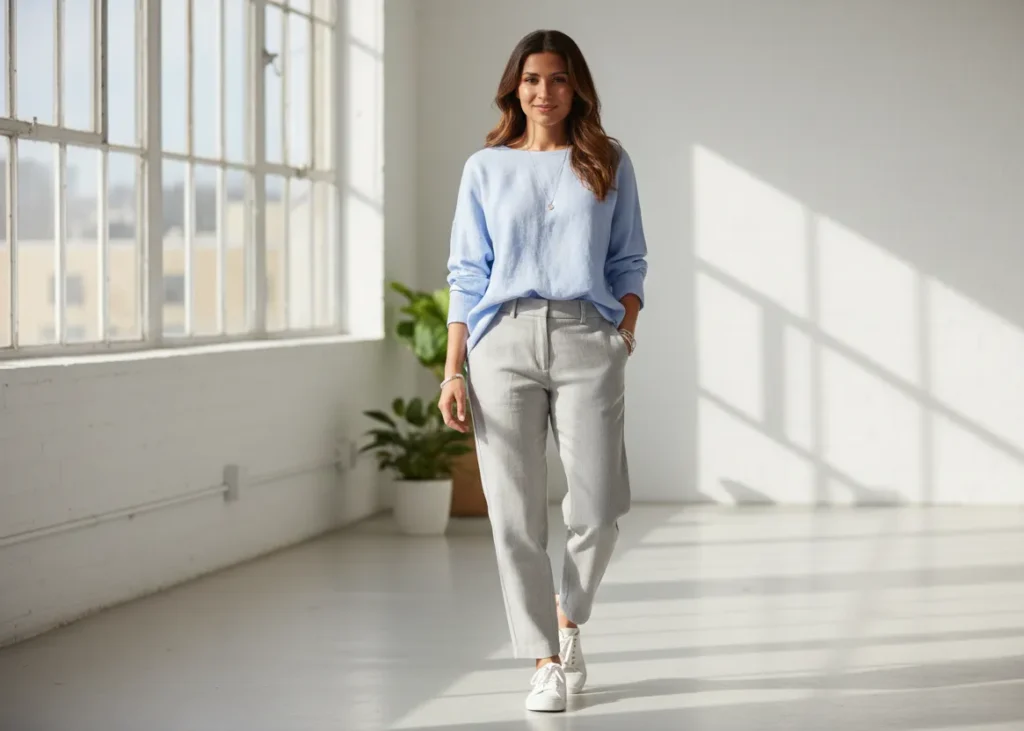 light summer outfit palette