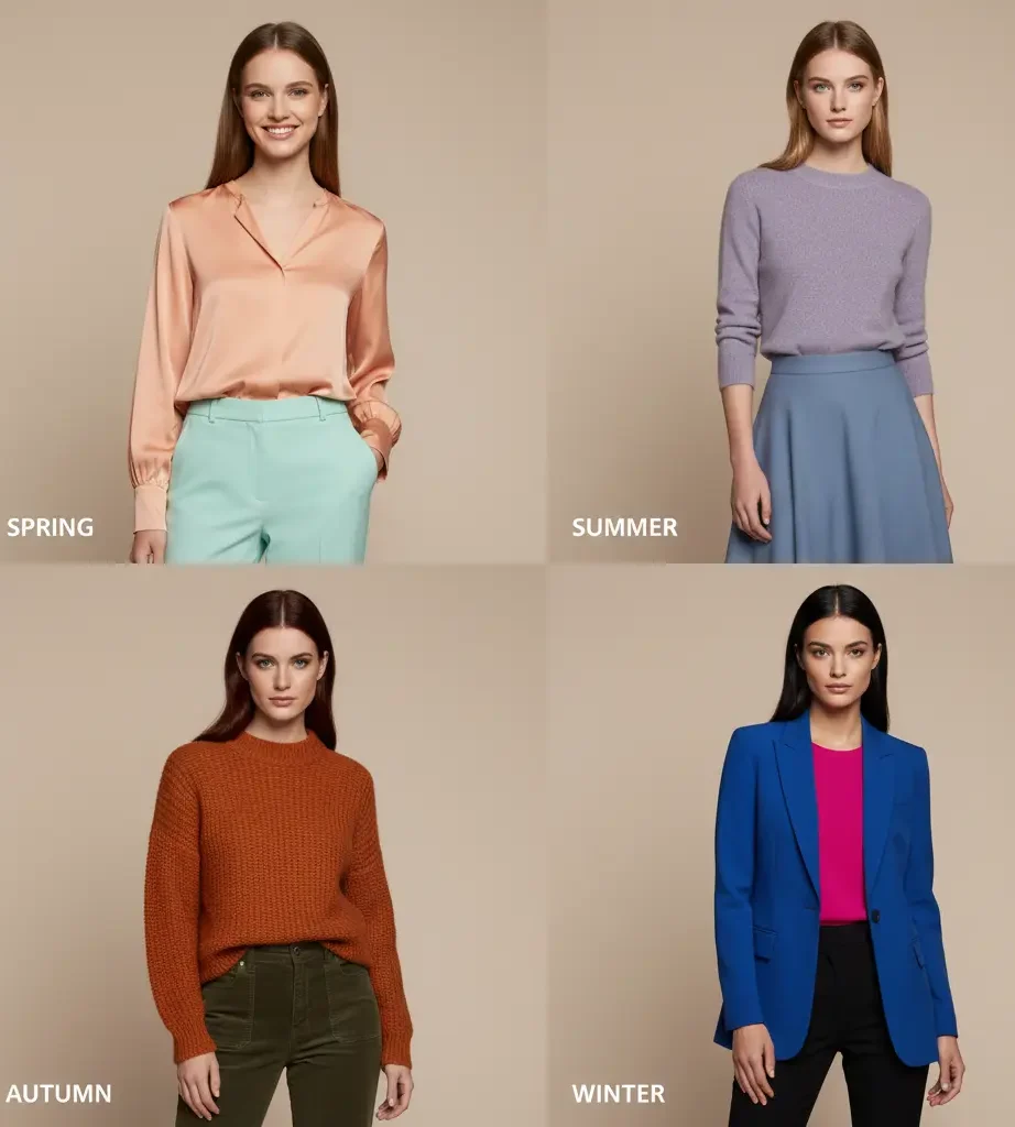 seasonal color analysis outfit examples