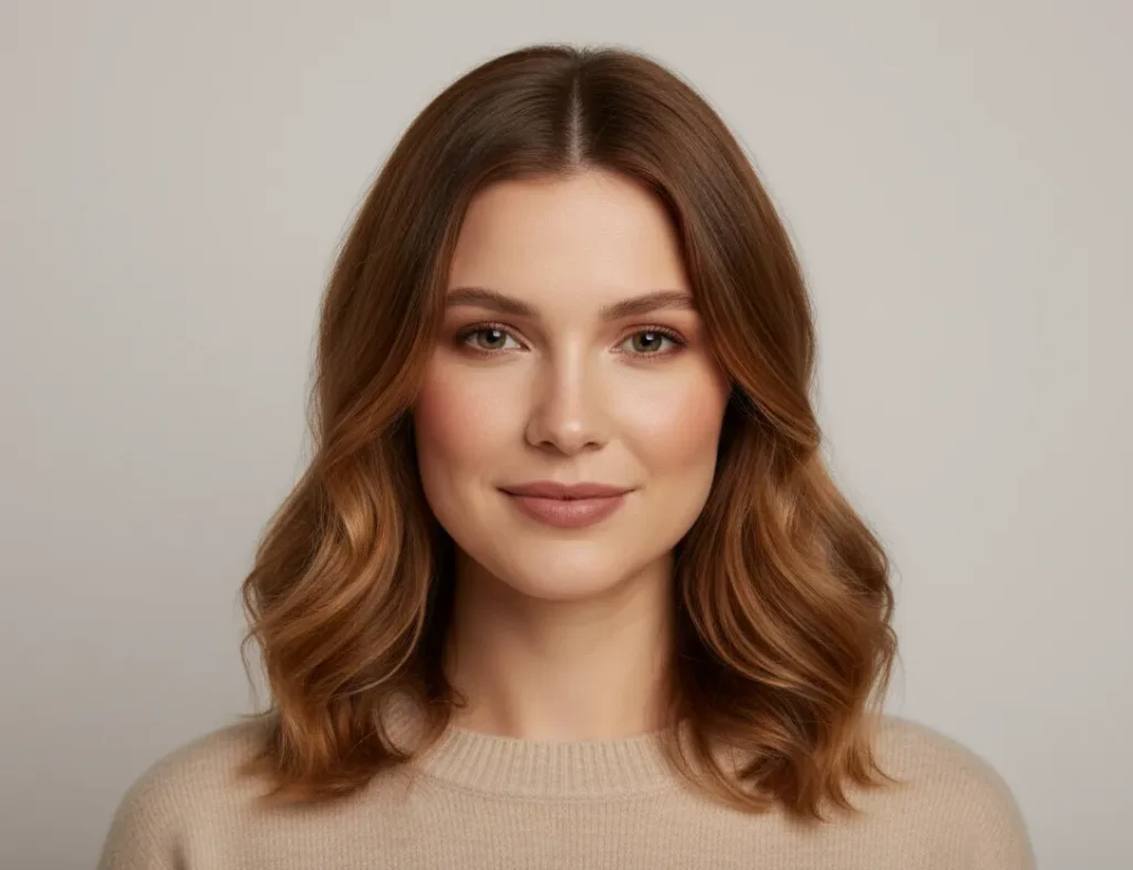 soft autumn caramel brown hair color