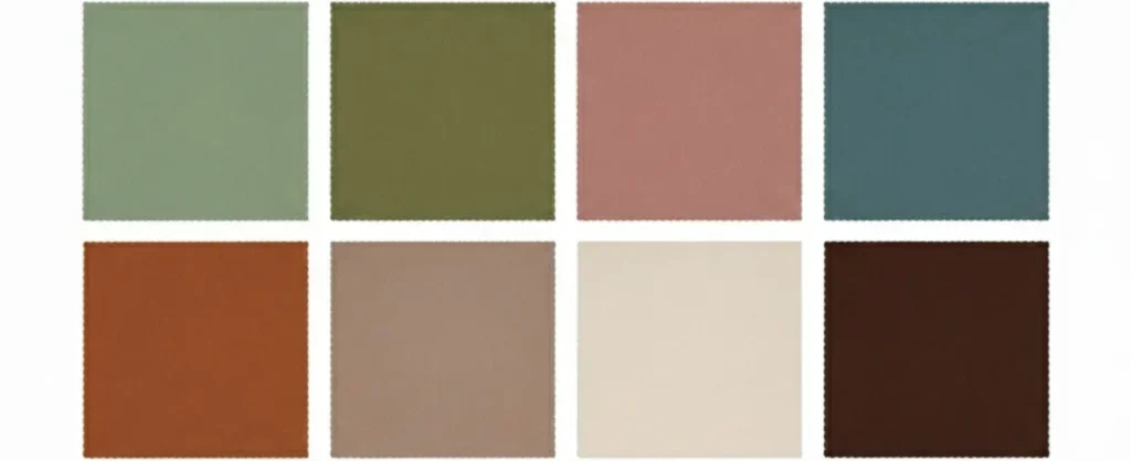 soft autumn color palette chart