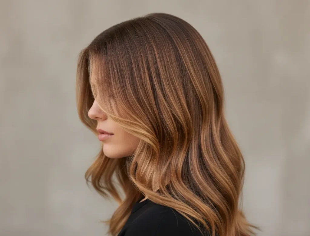 soft autumn caramel highlights