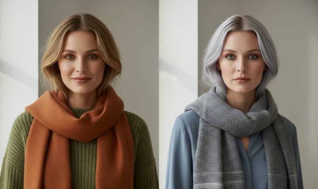 soft autumn vs soft summer color comparison