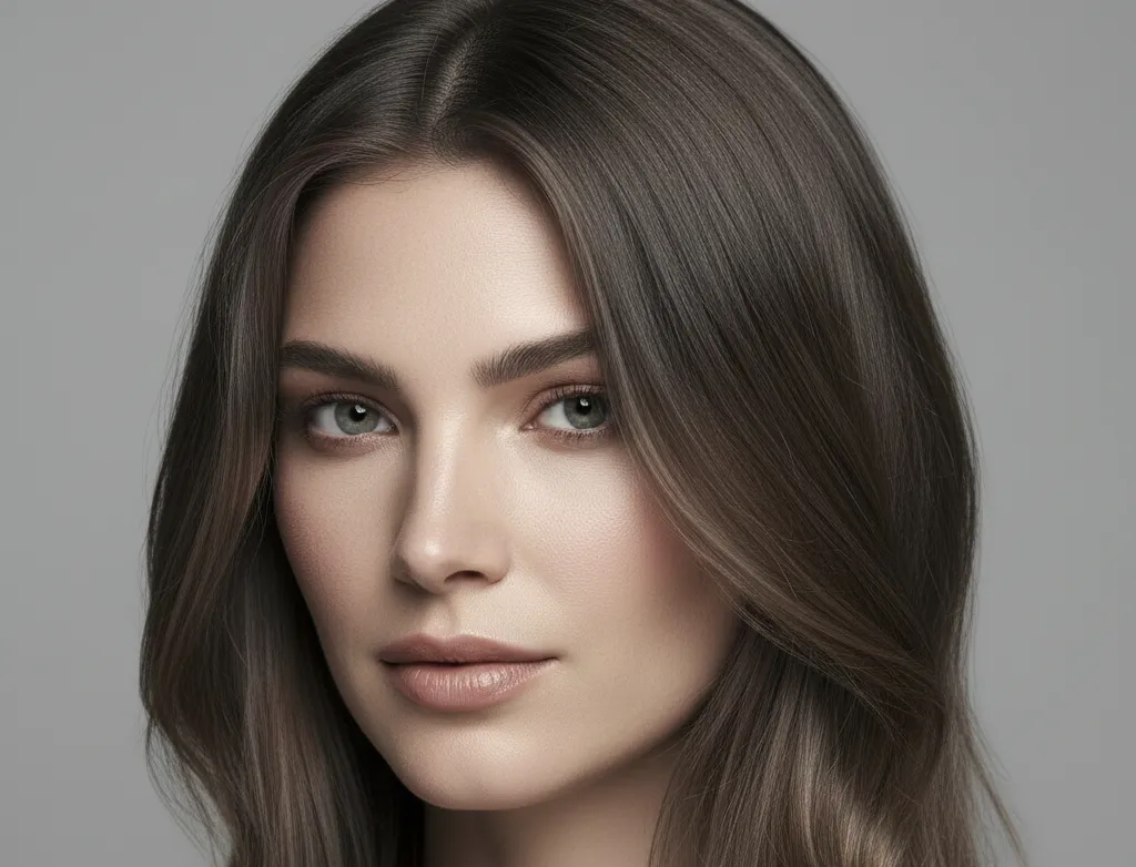 cool brown hair for soft summer