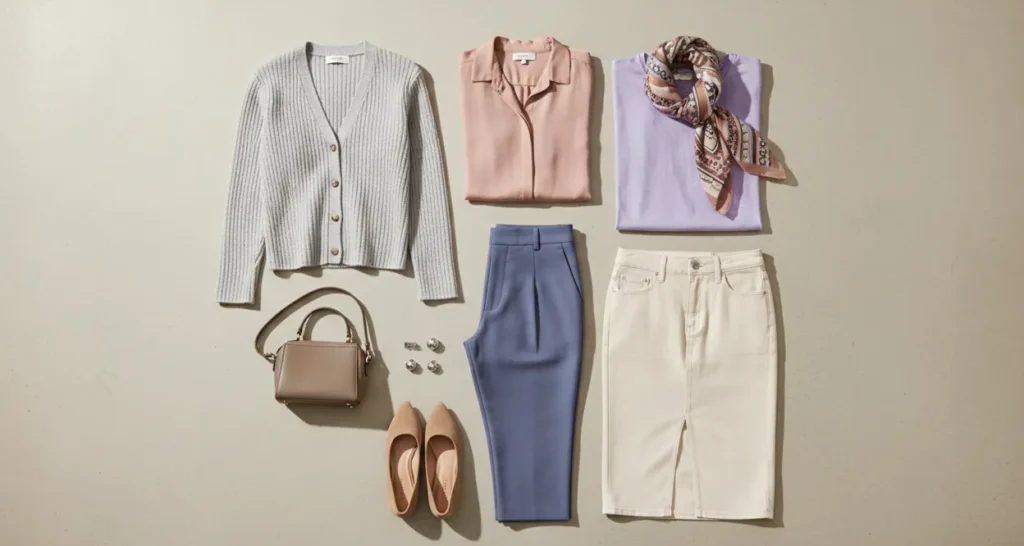 soft summer capsule wardrobe colors