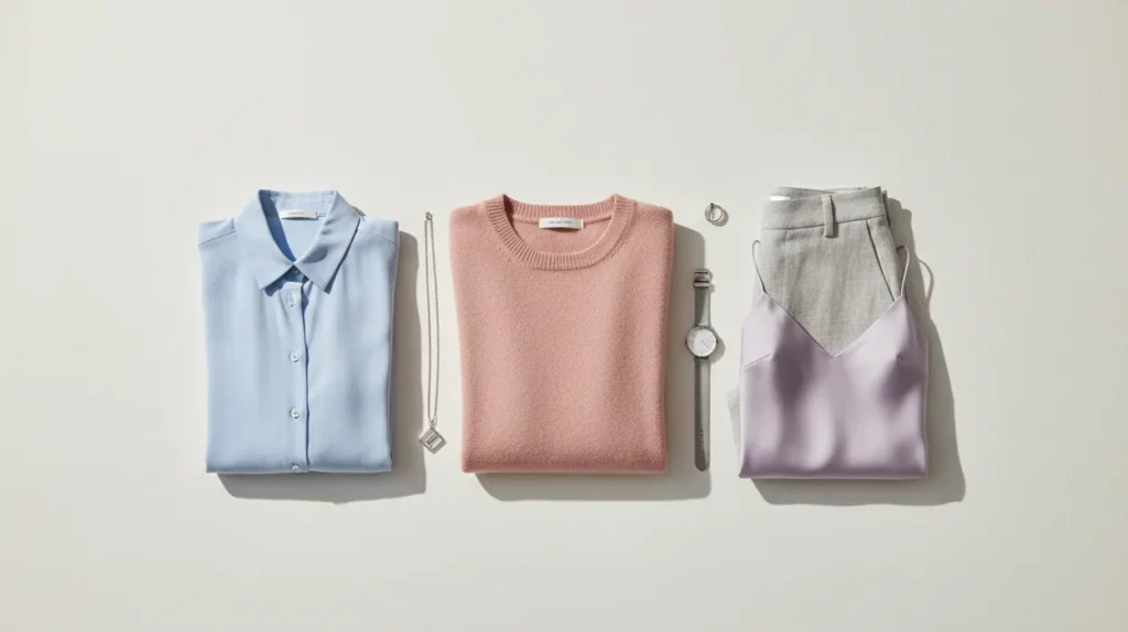 summer palette outfit ideas soft cool colors