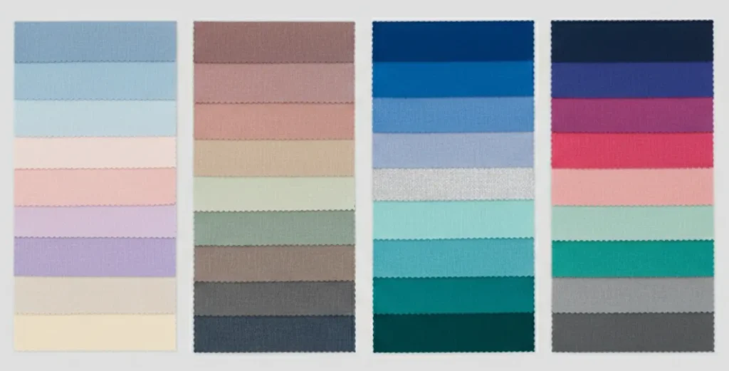 summer color subtypes comparison palette