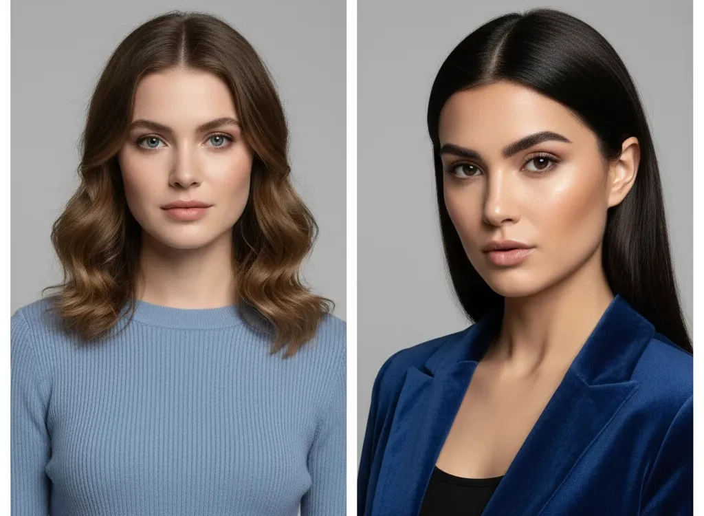 summer vs winter color season comparison