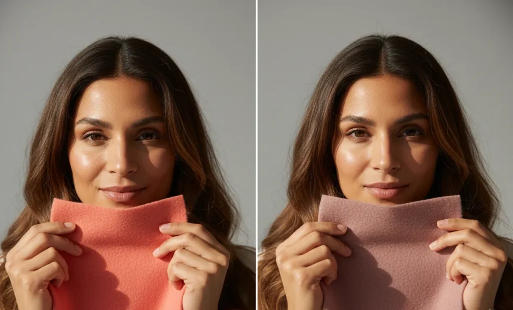 warm vs cool color test for true spring