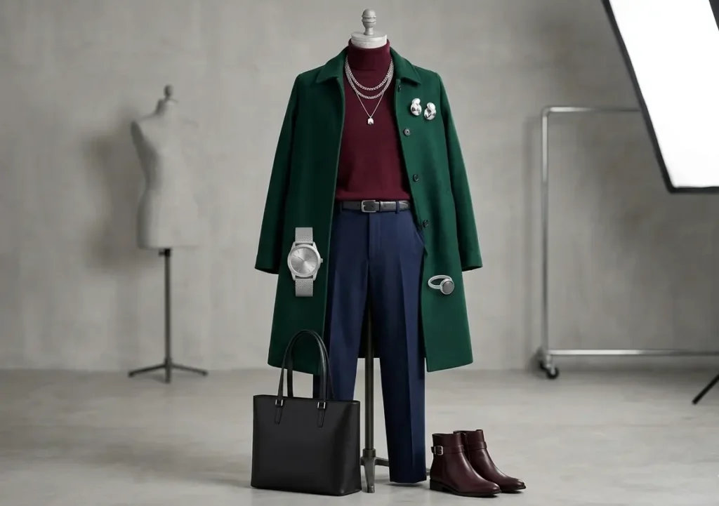 outfit using best colors for deep winter palette