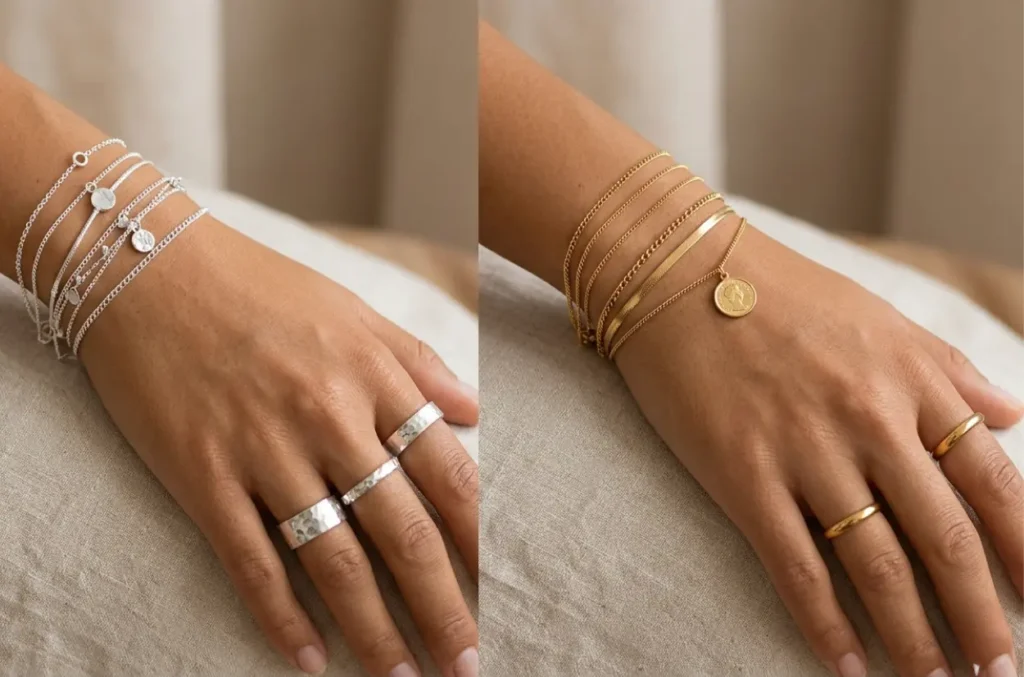 bright spring jewelry gold vs silver comparison