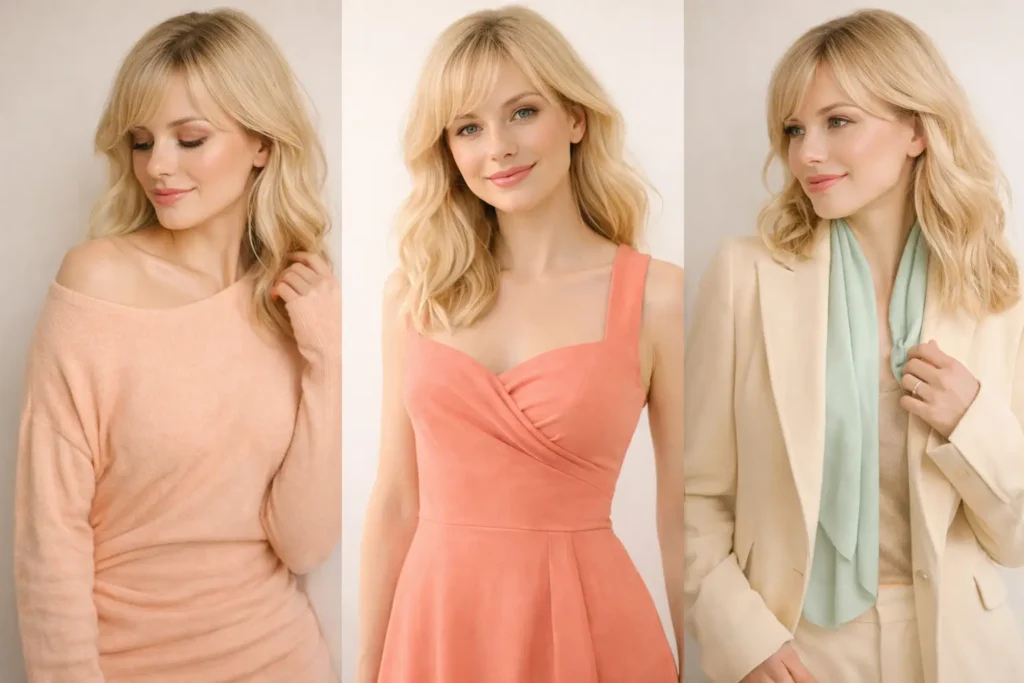 Light Spring style inspiration with pastel outfits and warm red tones