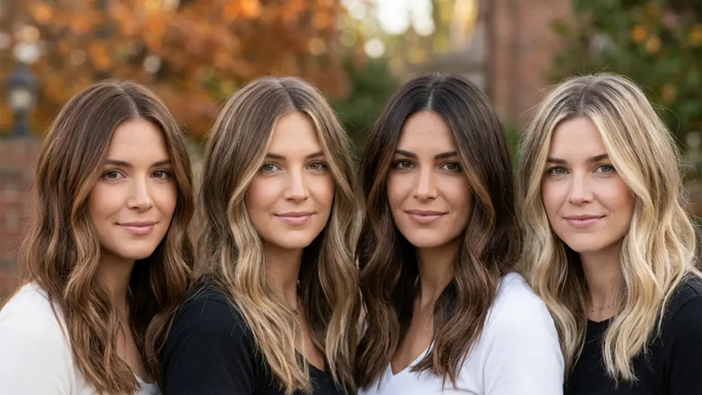 low maintenance autumn hair colors balayage bronde