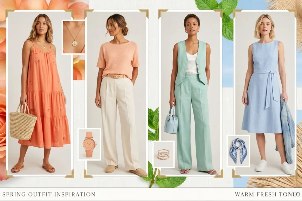 spring celebrity outfit color combinations