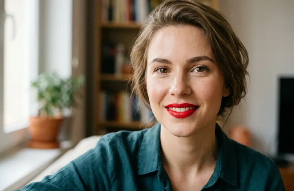 bold makeup looks natural on bright chroma