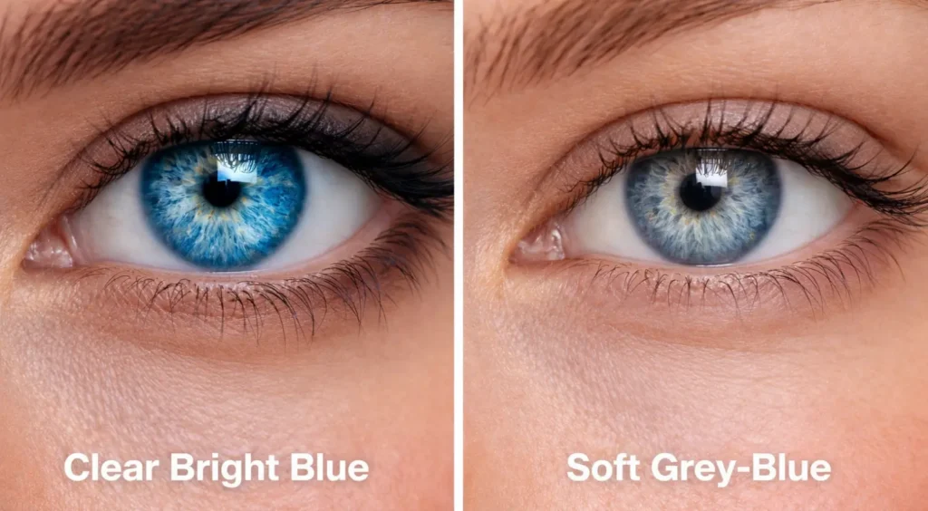 clear vs soft eyes color analysis comparison
