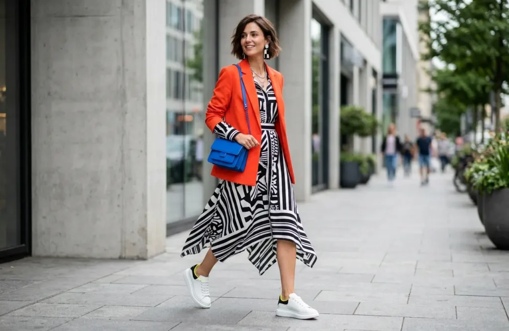high contrast prints suit bright chroma