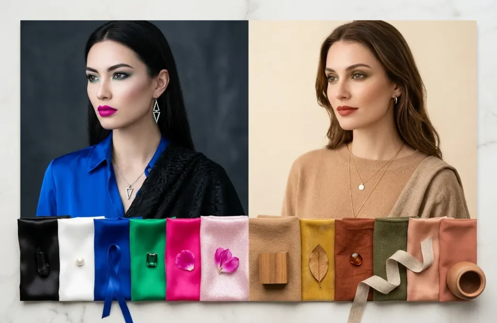 Best vs worst colors for Megan Fox Bright Winter palette