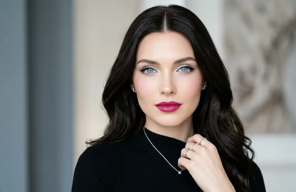 Bright Winter makeup and hair colors inspired by Megan Fox