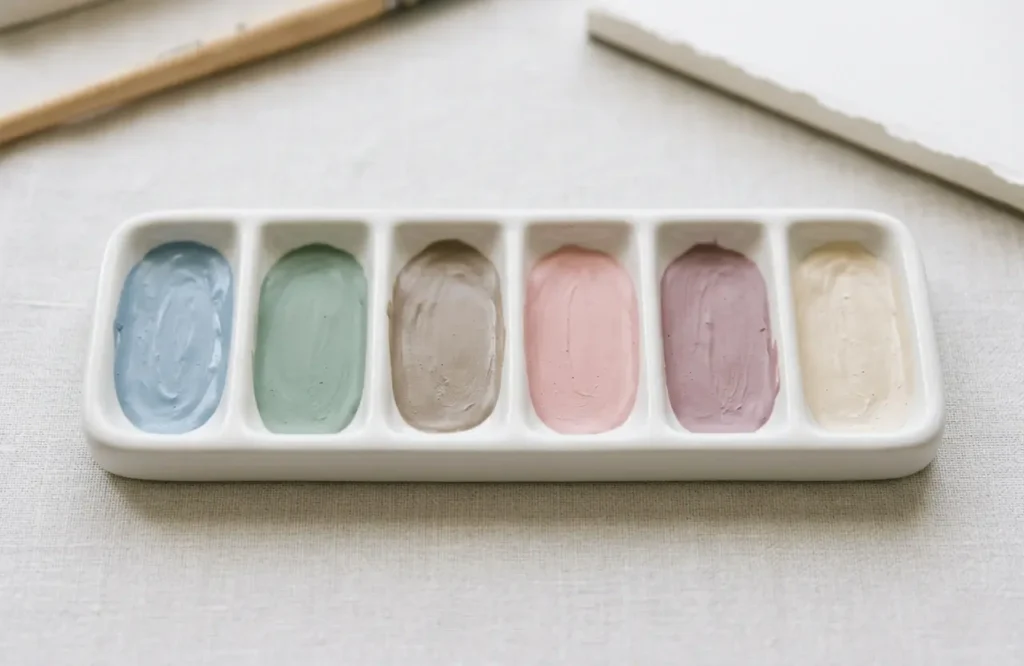 muted color palette soft tones