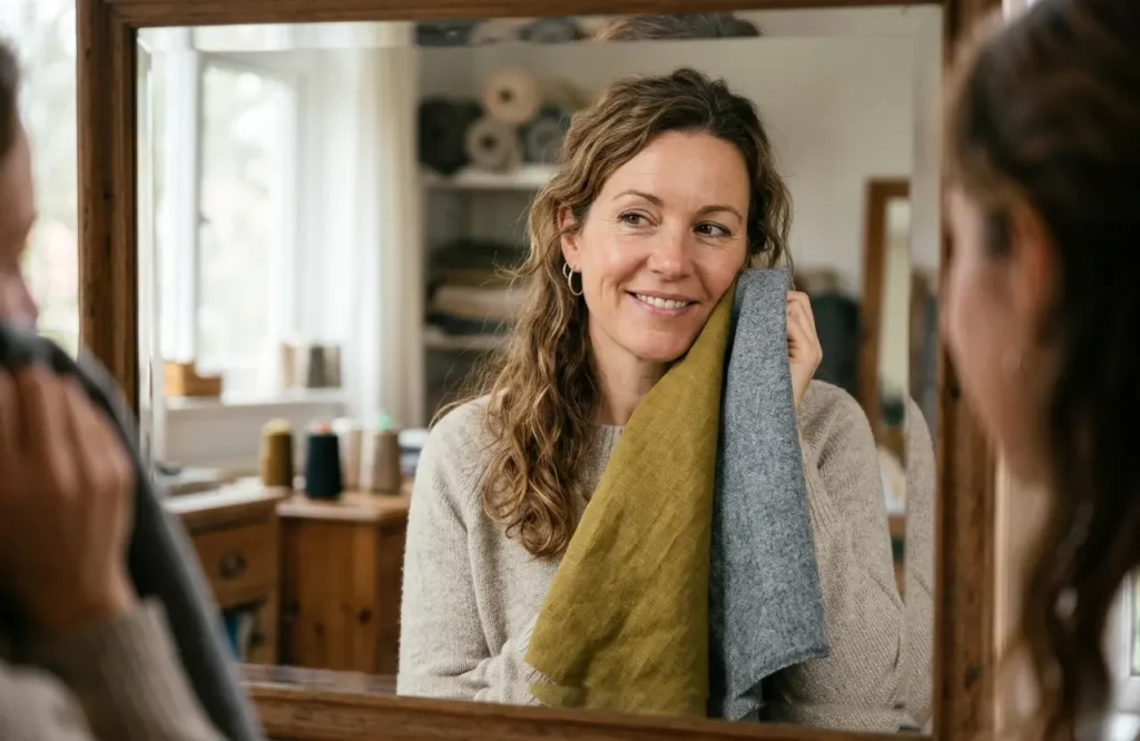 soft autumn vs soft summer drape test