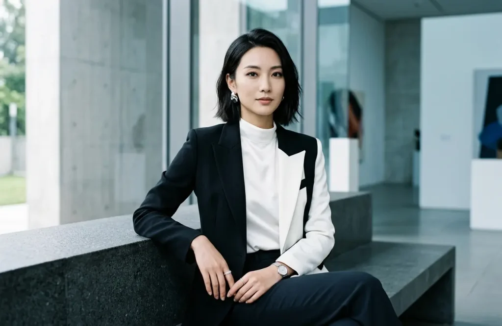 zhang ziyi bright winter cool contrast look